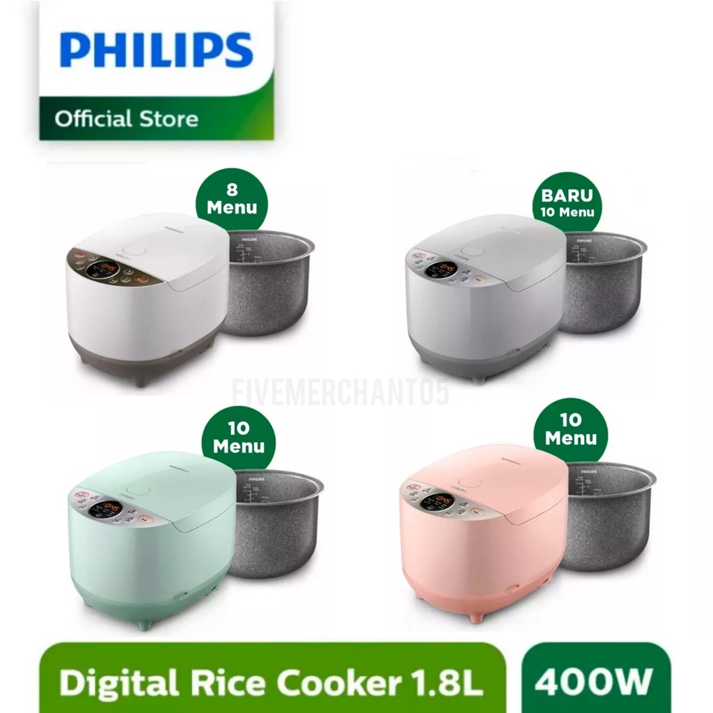 Rice Cooker Philips Magic Com Philips HD 4515 Kapasitas 1,8 Liter