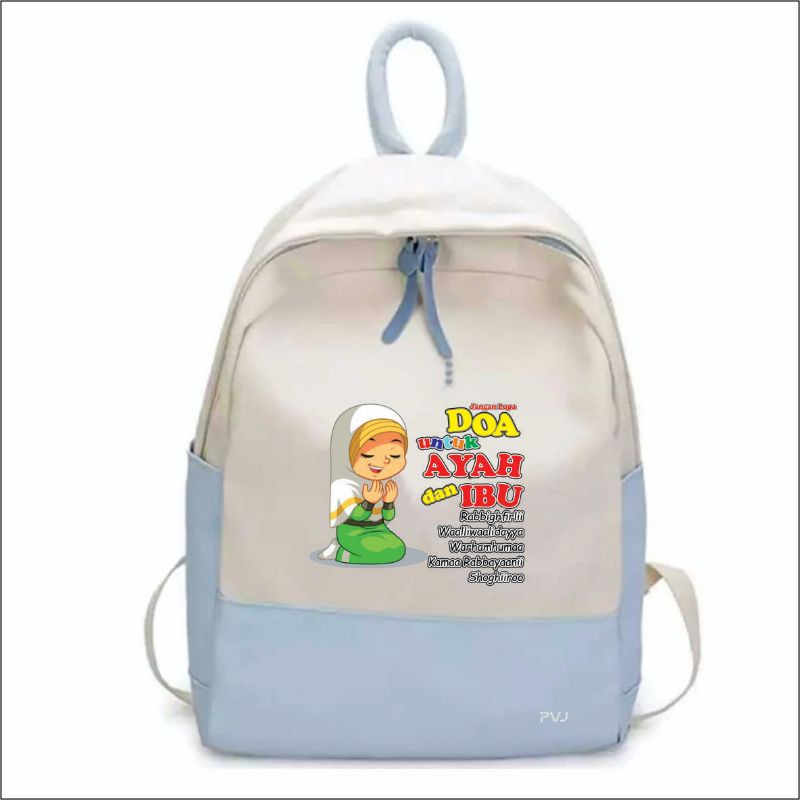 Tas Anak Perempuan Muslimah Kids Backpack School PVJ