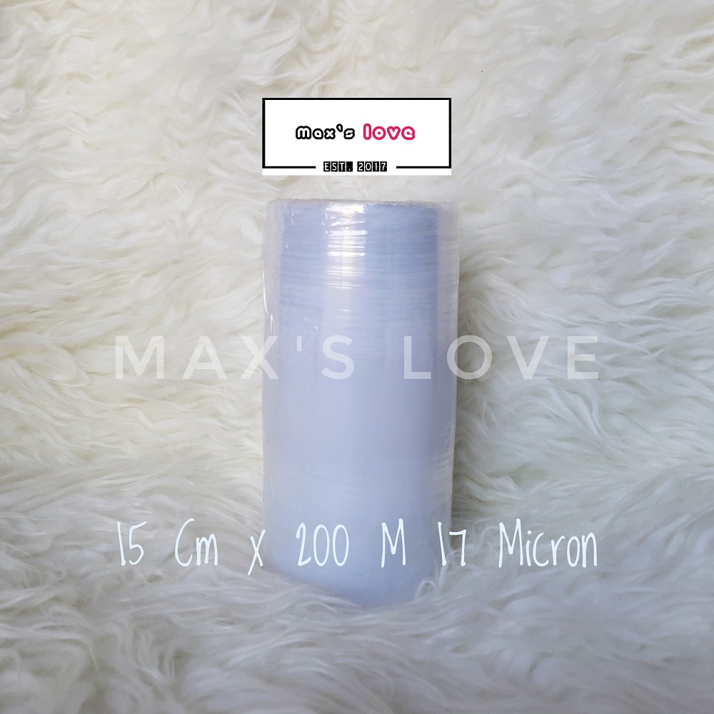 

STRETCH FILM PLASTIK WRAPPING WRAP PEMBUNGKUS BARANG BAGASI KOPER 15 CM X 200 M ROLL BENING MIRIP DELKOWRAP