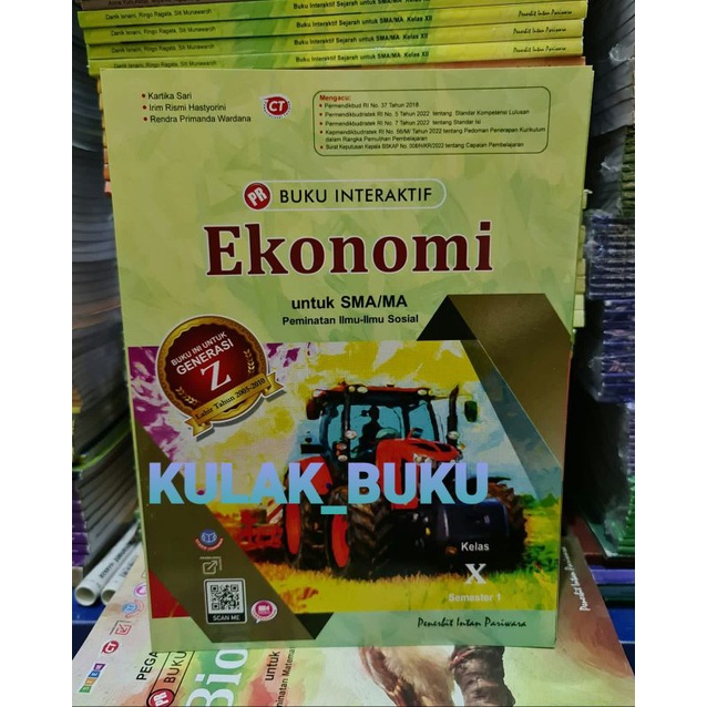 Buku lks pr interaktif ekonomi kelas X,10 semester 1 tahun 2022 kurikulum merdeka belajar intan pari