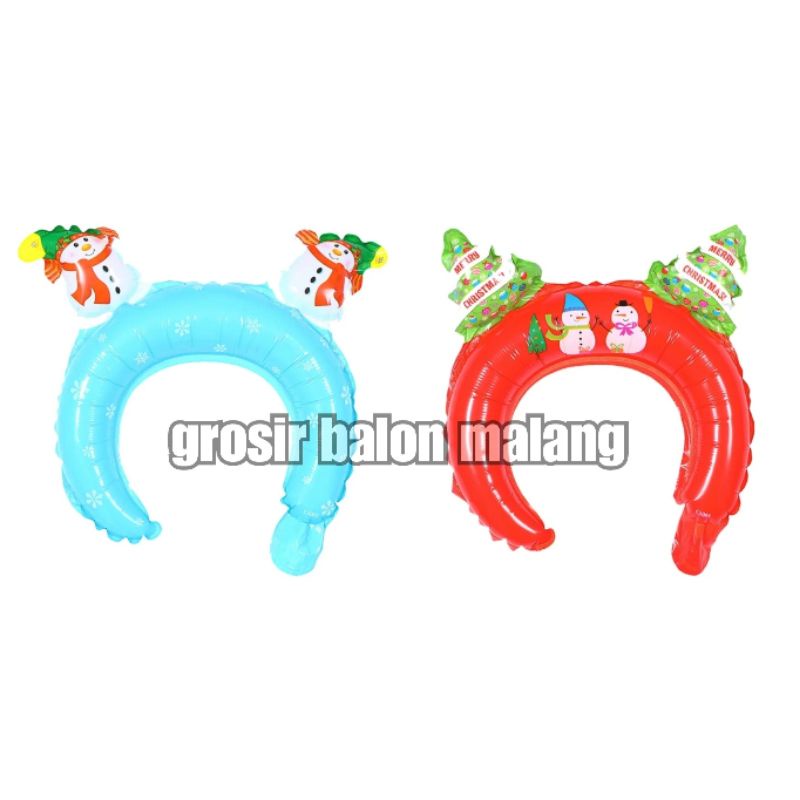 balon bando headband pohon natal santa claus christmas