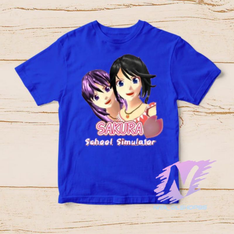 kaos sakura school simulator Megan dan Alice kaos anak