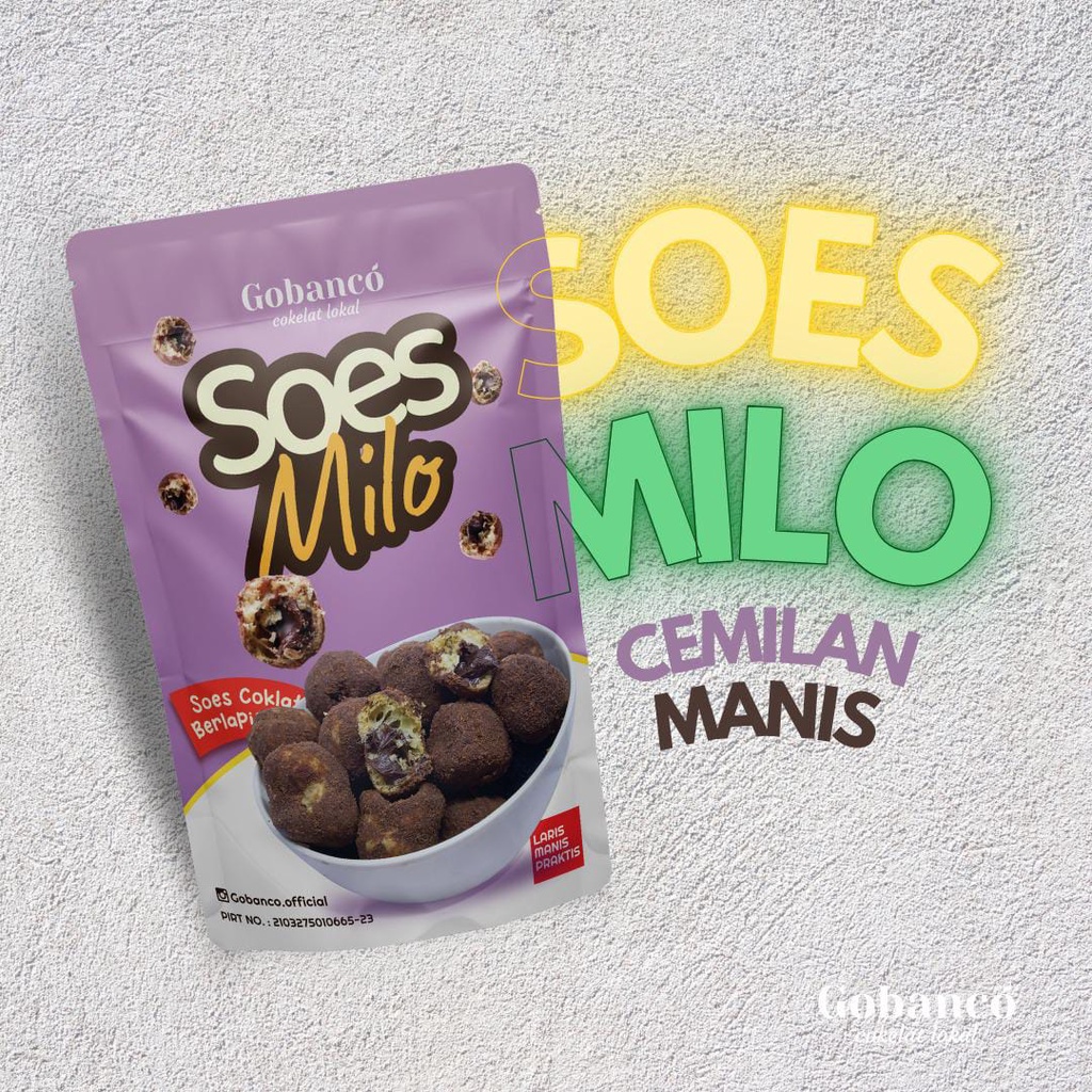 Milu Ball Goban Cemilan Bola Berlapis Milo Powder 100g