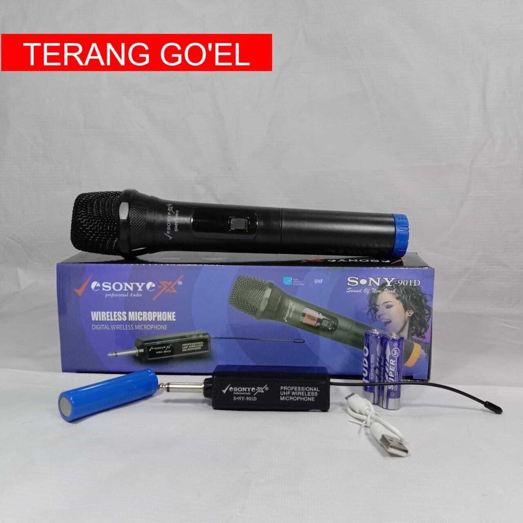 SONY Mic 901D &amp; SN 87W Wireless Profesional Microphone Tanpa Kabel Murah MANTAP