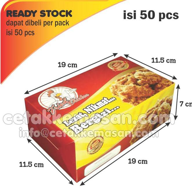 

o579 dus box fried chicken uk 19x11.5x7 cm full colour duplex 310 gr 38xb