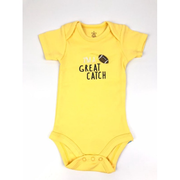 BABY K2 - Baby Bodysuit Isi 5 Pcs  Merek Tedmimak Motif Great catch