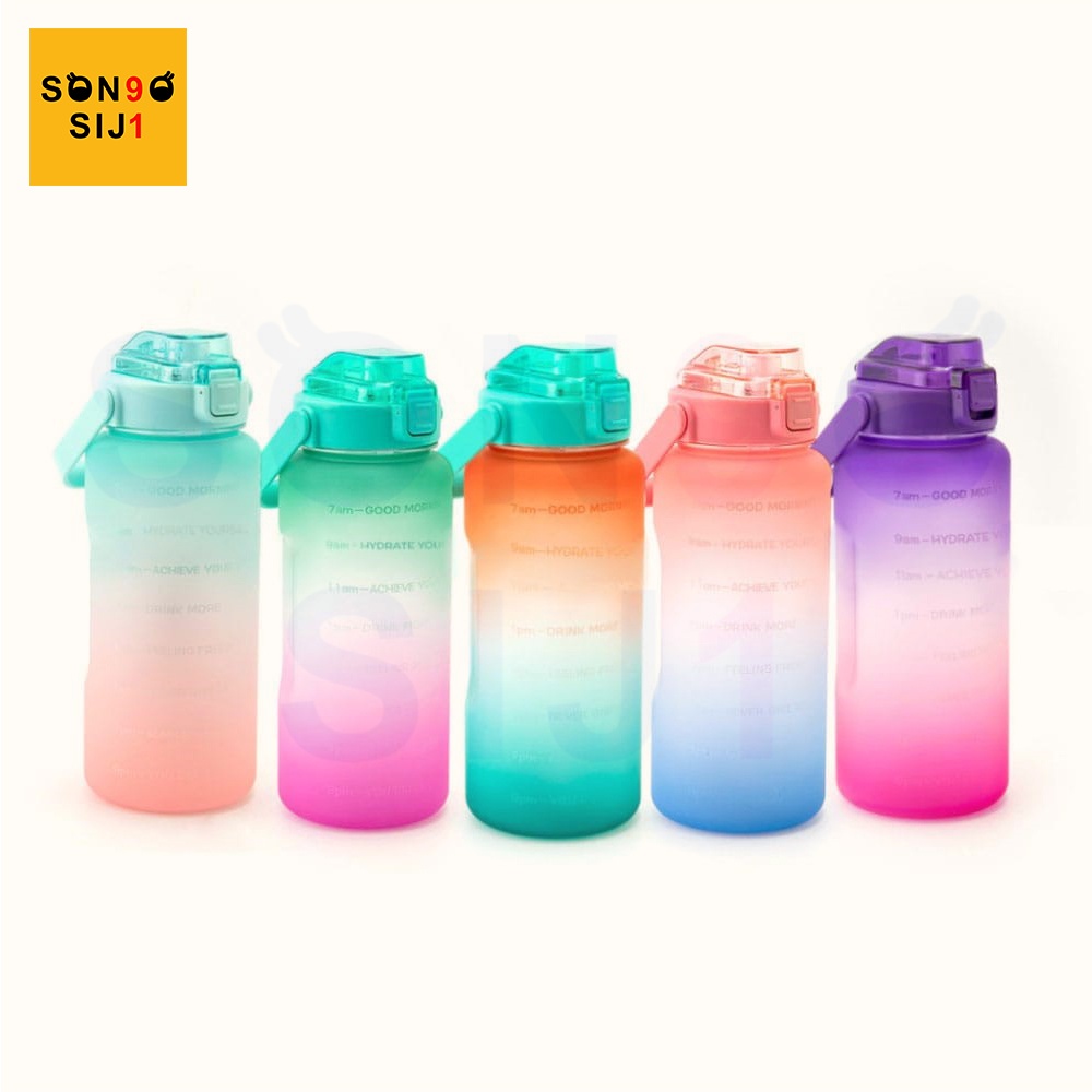 Botol Minum Motivasi 2 Liter - Motivational Drink Bottle 2 liter