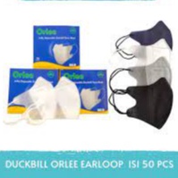 ORLEE DUCKBILL BOX ISI 50 PCS MASKER ORLEE MURAH ORLEE DUCKBILL EARLOOOP DUCKBILL CANTOL BOX