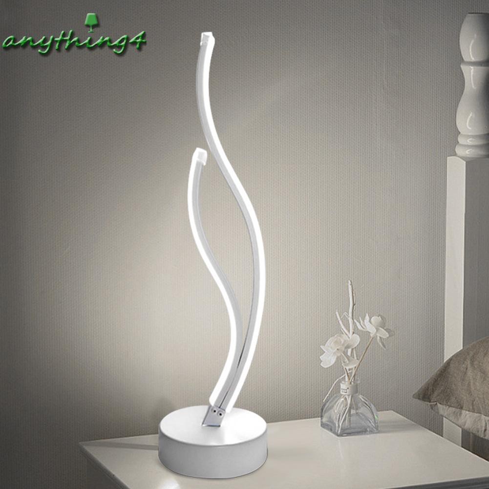 Ready18w Modern Led Table Lamp Spiral Acrylic Bedside Lamp Night