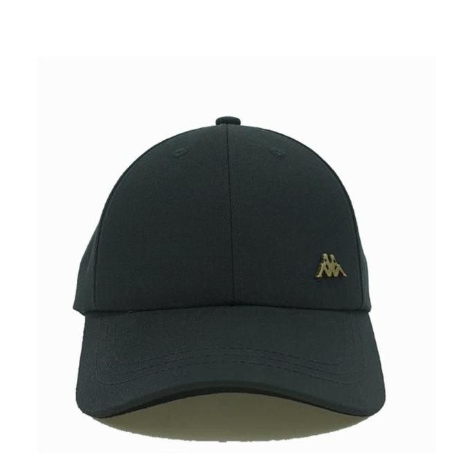 Original# Kappa Topi Pin Logo Kh4Ap955 Black - Hitam