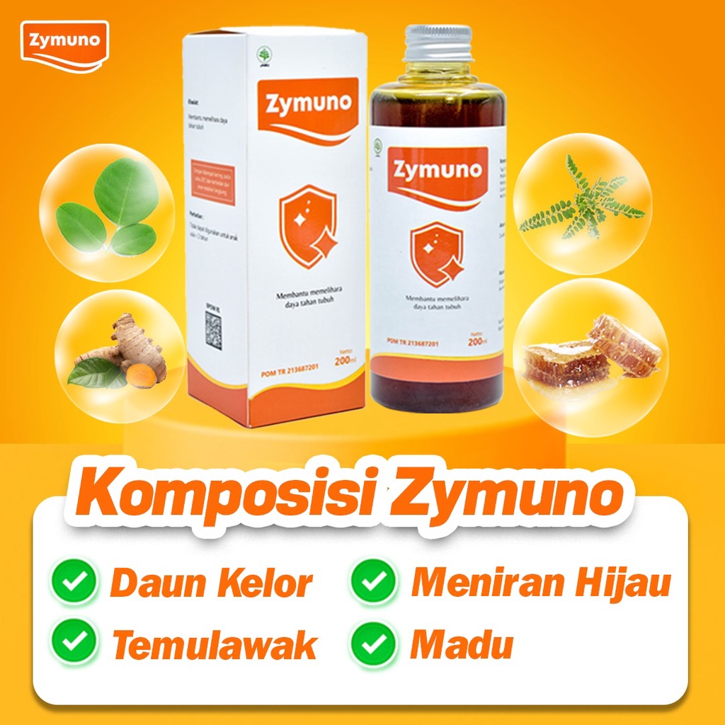 Zymuno – Vitamin Herbal Tingkatkan Daya Tahan Tubuh Imun Jaga Kesehatan Tubuh Cegah Flu Demam Batuk Bantu Atasi Masalah Pernafasan Terapi Penyembuhan Kanker