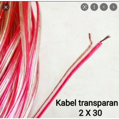 KABEL AUDIO TRANSPARAN ERKE 2X30 100 METER