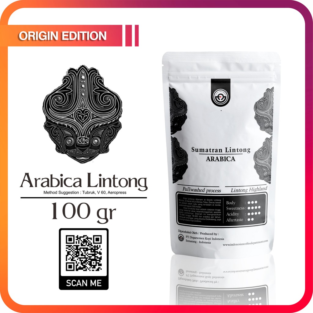

KOPI ARABIKA LINTONG SUMATRA-100g