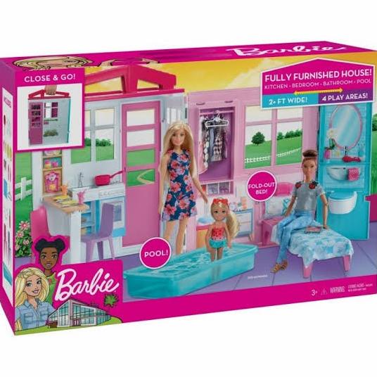 Jual Barbie Dream House Doll Pool Rumah | Shopee Indonesia