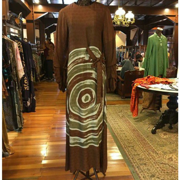 Alesya Dress Viscos by Dian Pelangi TERBARU Busana Muslim Gaun Pesta Batik Wanita Cantik Formal