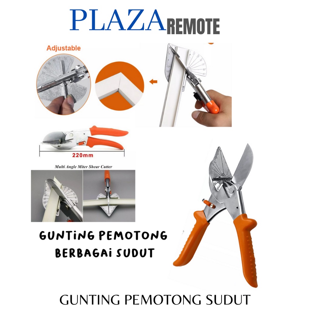 GUNTING PEMOTONG SUDUT Plastik PVC Pipa Selang adjustable 45-135 Derajat