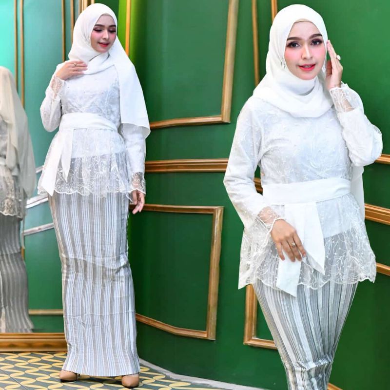 SET BLOUSE MUTIARA//STELAN ROK TULLE//KEBAYA MODERN//KEBAYA PESTA//KEBAYA//SET TUNIK PESTA//BY PELAMINAN