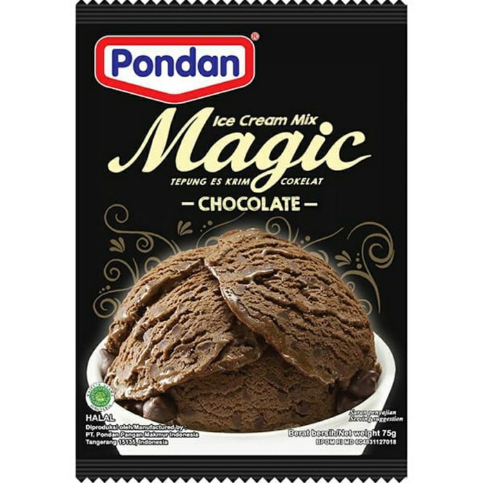 

Pondan Ice Cream Magic Coklat 75gr