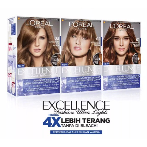 L'Oreal Excellence Fashion Ultra Lights (Semir Rambut L'Oreal)