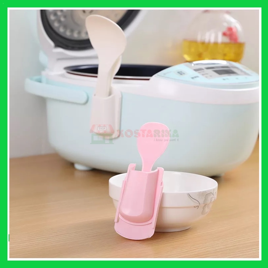 Holder Sendok Nasi Dapur Rice Cooker Tembok Keramik