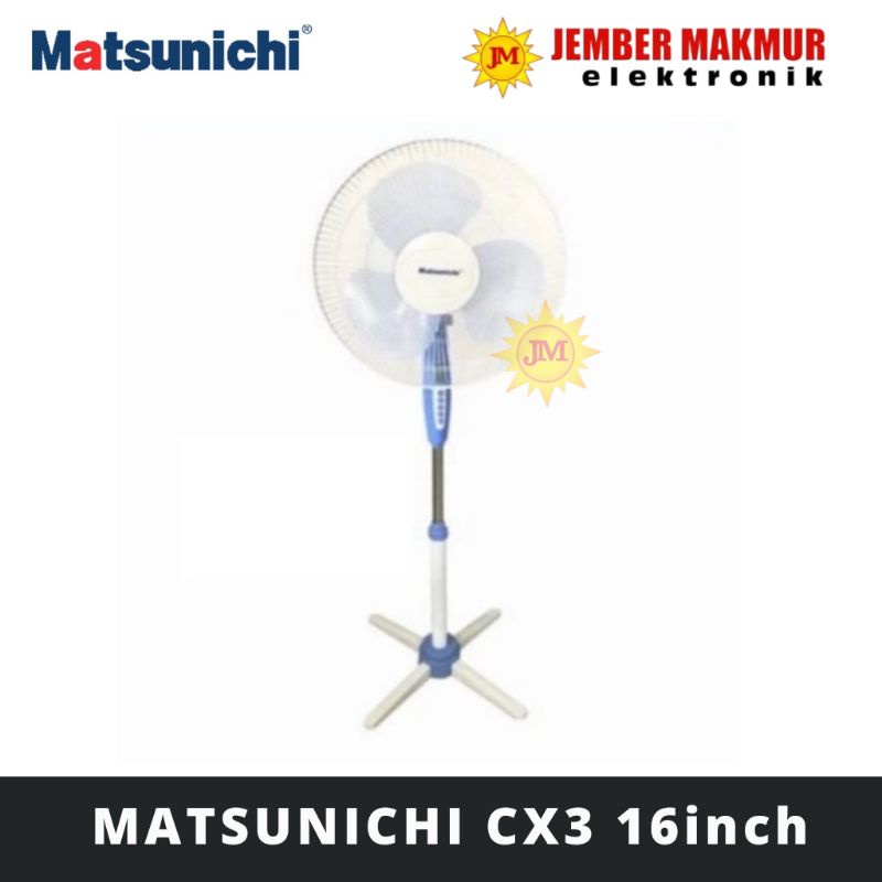 Kipas Angin Matsunichi CX3/Kipas Angin Berdiri Kaki Silang/StandFan 16Inch