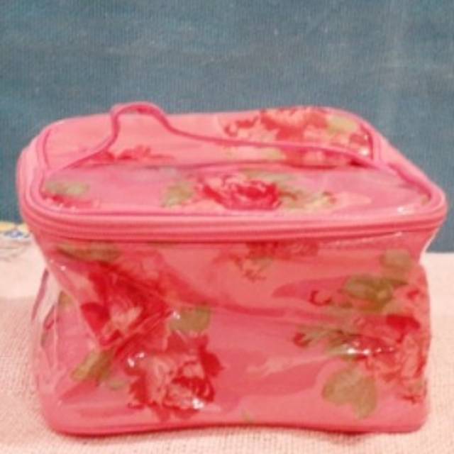 TAS MAKANAN PINK BUNGA - BUNGA