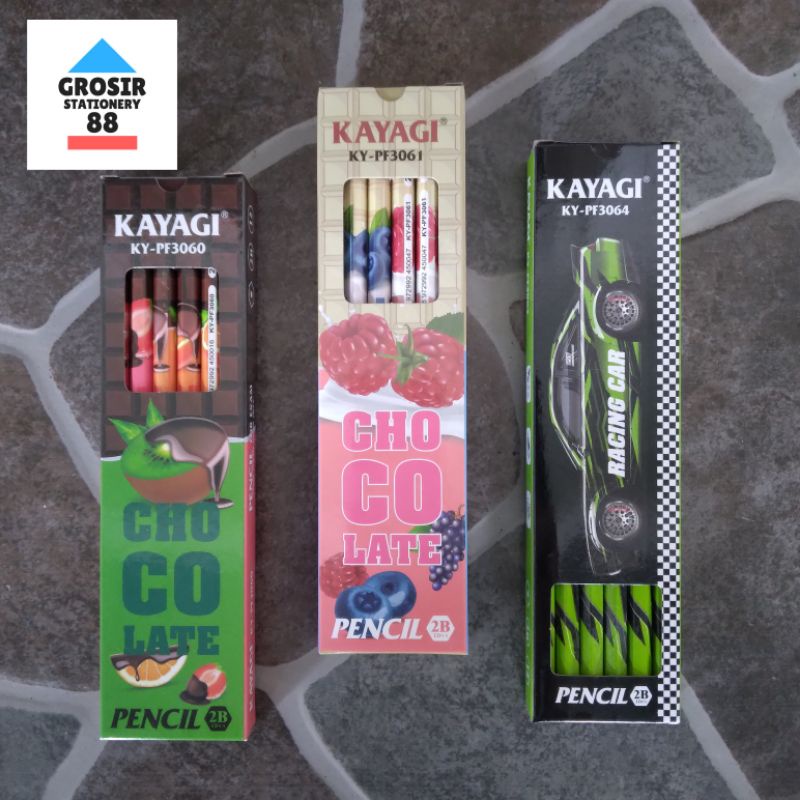 

Pensil Kayu 2B KAYAGI KY-PF 3060 3061 3064 (1 LUSIN)