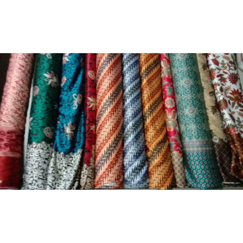 Harga Grosir Setengah Meter Kain Batik Semi Sutra Halus Premium Grade A Shopee Indonesia
