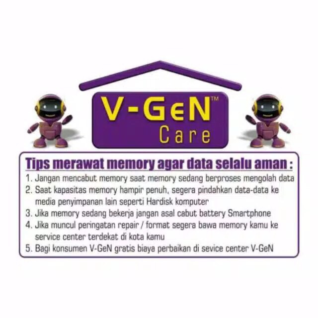 MMC Vgen Memory Card Vgen 8gb 16gb 32gb 64gb 128gb MMC Vgen Murah mmc vgen original