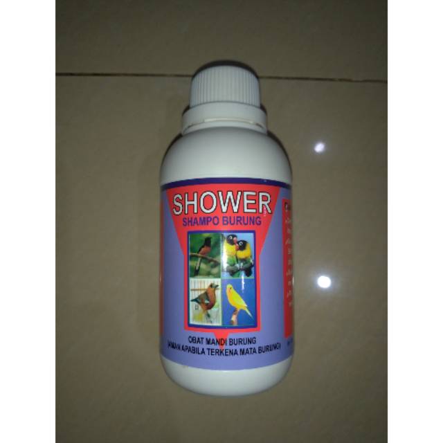 SHOWER SHAMPO BURUNG Obat Mandi Burung Ayam Merpati Unggas 250ml Membasmi Bakteri Virus Kuman Pada B