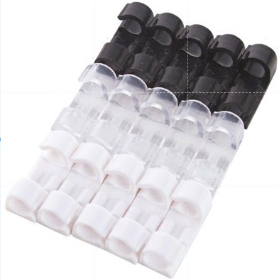 (BOW) 16 Pcs Penjepit Kabel Klip Bahan Plastik Organiser Kabel Serbaguna Praktis