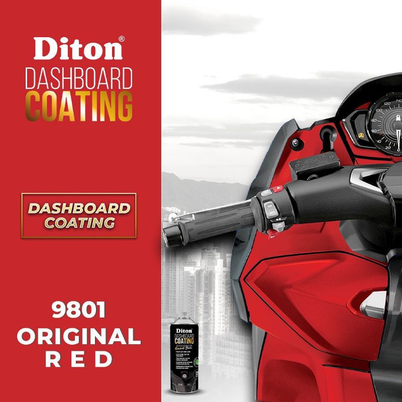 Jual Pilok Merah Dashboard Coating Red Original Diton Cat Semprot