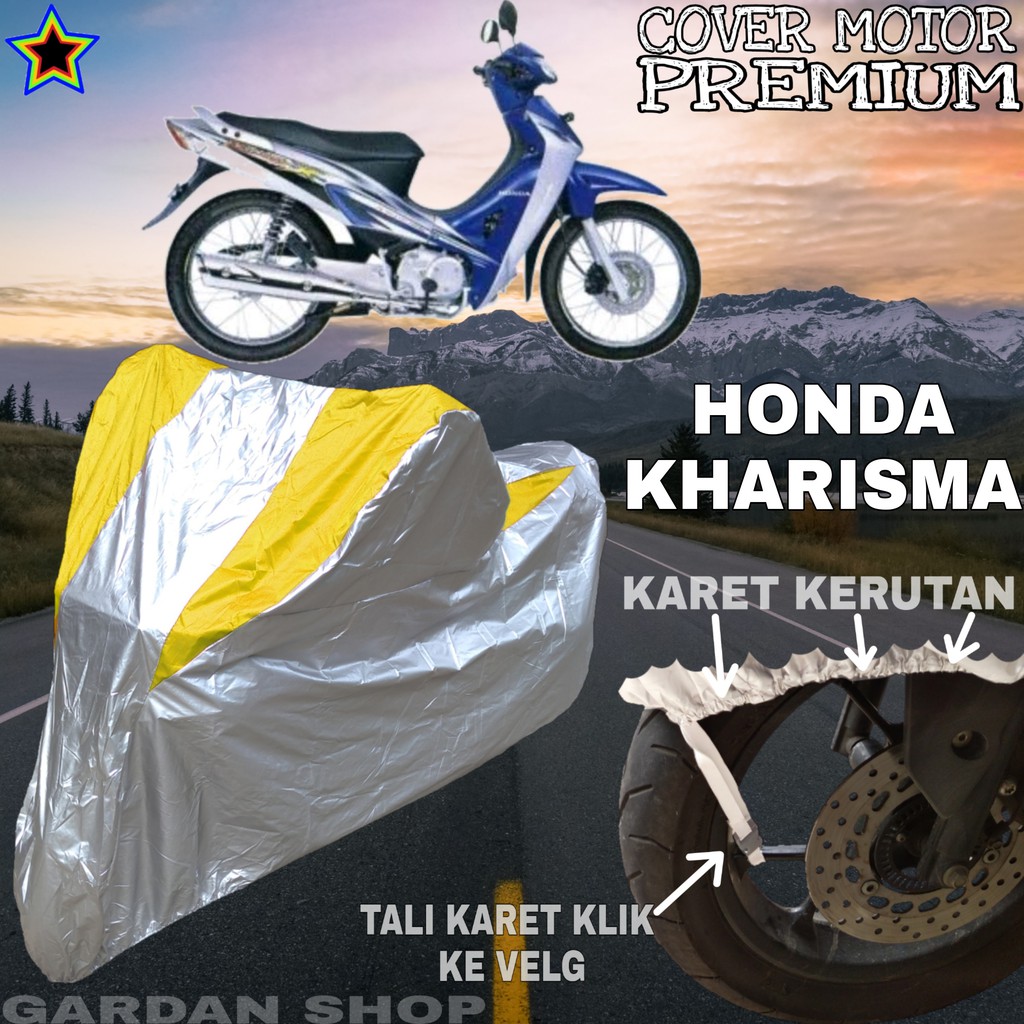 Sarung Motor HONDA KHARISMA Silver KUNING Body Cover Honda PREMIUM