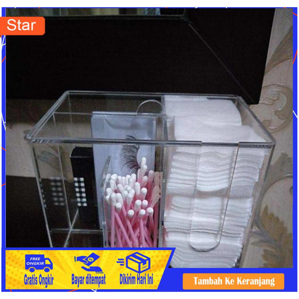 

BAYAR DITEMPAT - ACRYLIC AKRILIK TEMPAT KAPAS DAN COTON BUD XJ307