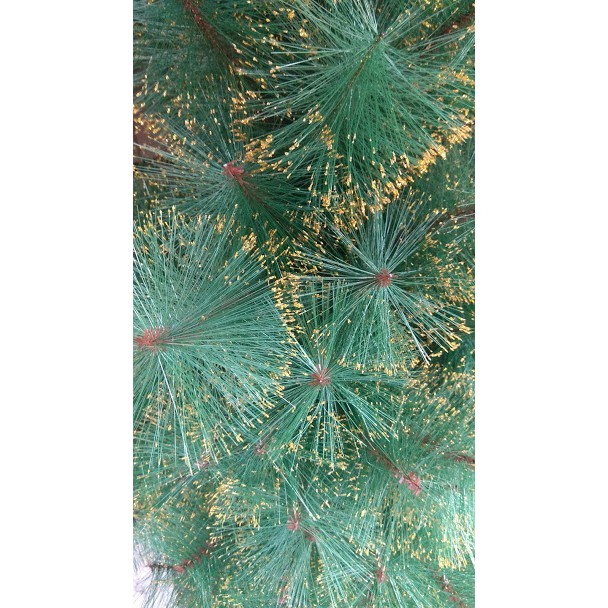 XPTG-120 cm 1.2 m pohon natal pine jarum salju gold import christmas tree dekorasi