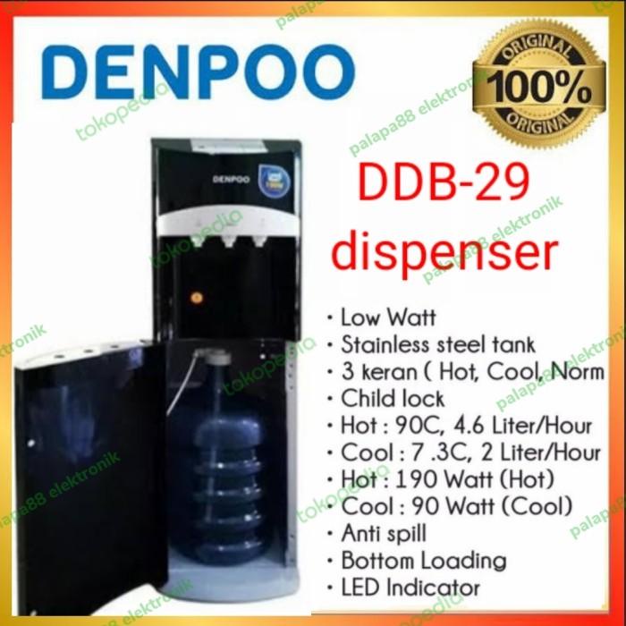 dispenser denpo galon bawah low watt ddb-29