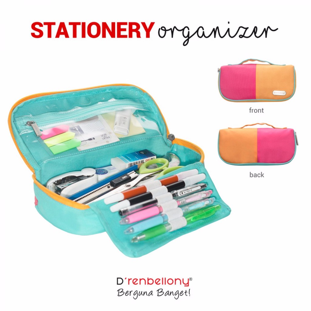 

Stationery Organizer D'renbellony - Magenta Yellow (Tempat Pensil) F-20