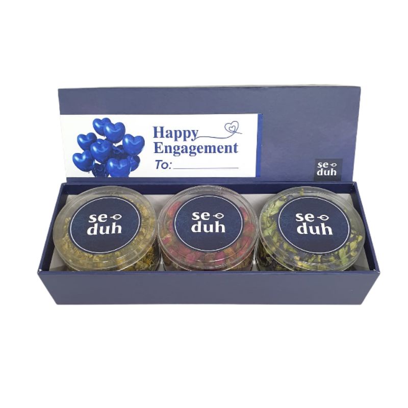 

HAPPY ENGAGEMENT Hamper Flower Tea Gift Box Set A - SEDUH Tisane