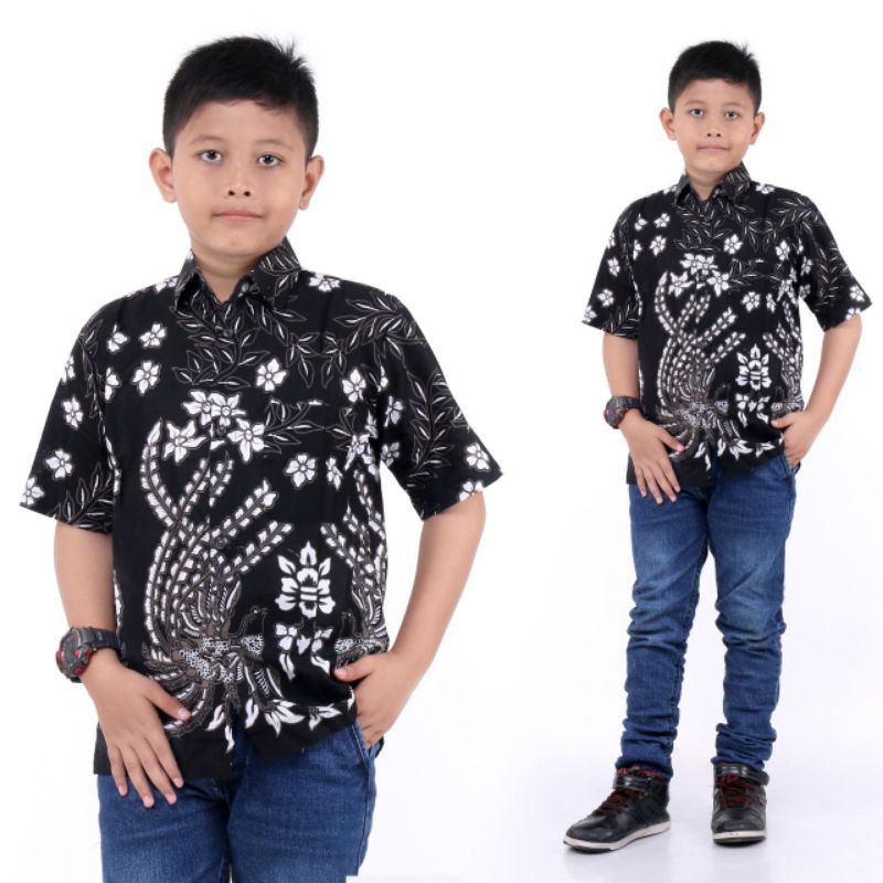 Hem batik anak 2-10thn