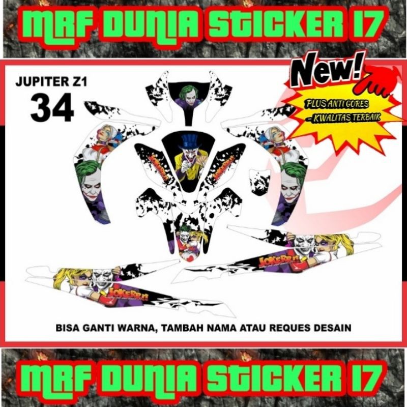 Sticker decal Jupiter Z1 Full Body Striping Jupiter Z1 Sticker Jupiter Z1 Sticker Jupiter Z1 34