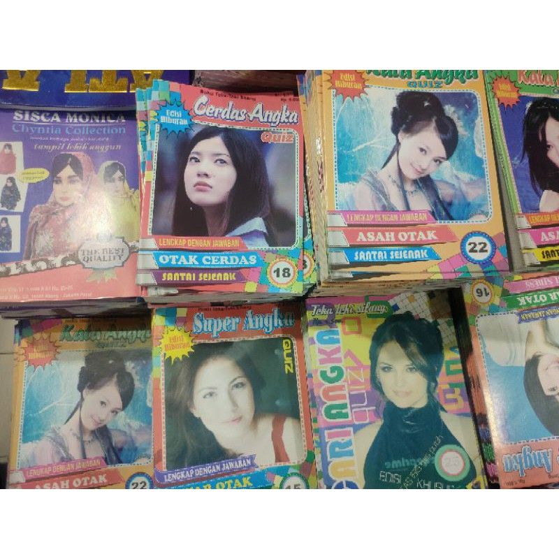 

10 pcs Buku teka teki silang / Buku TTS angka