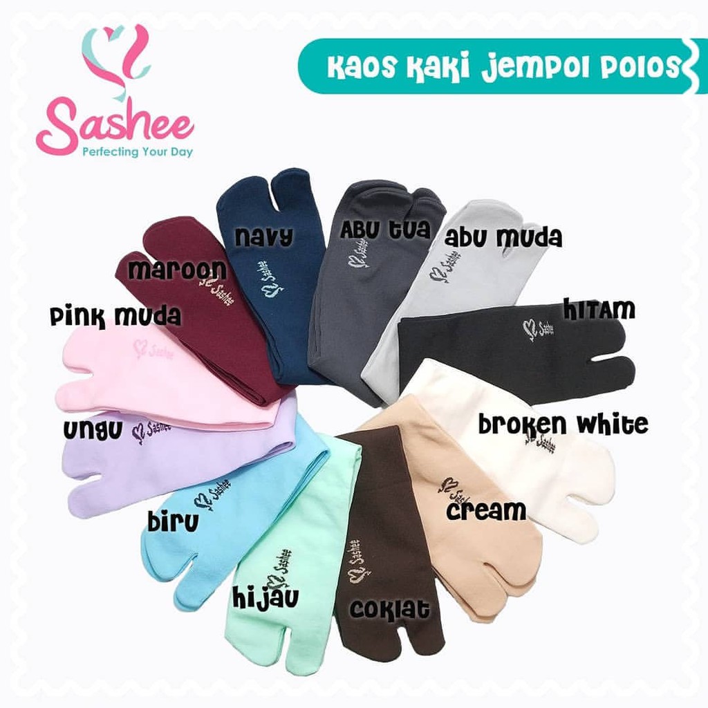 KAUS KAKI POLOS/KAUS KAKI MUSLIMAH/SASHEE POLOS JEMPOL
