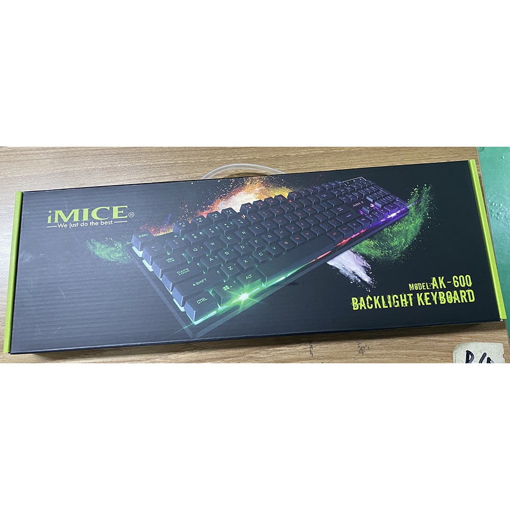 iMice Gaming Keyboard RGB Backlit - AK-600 - Black