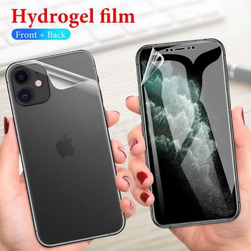 Redmi Note10S/Note10/Note10Pro/Mi11/Note9/Note9Pro/9T/PocoM3/X3/X3Pro/F3 Hydrogel Front + Black Jel