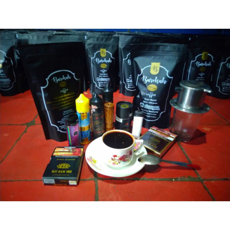 

kopi barokah, kopi lelet sarang, warkop gentong, robusta pilihan