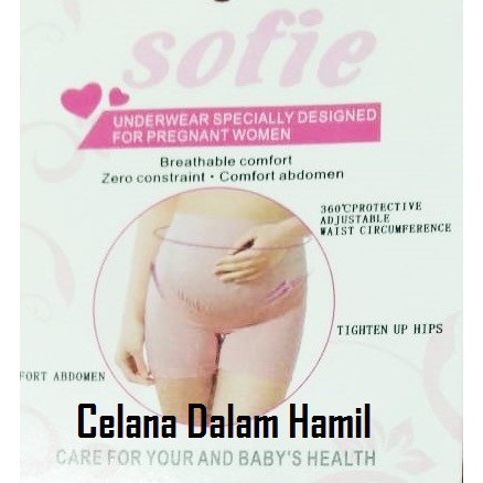 Celana Dalam Katun Short Pants Hamil Sofie / CD Maternity Cotton Combed Short Panty Sofie 68688