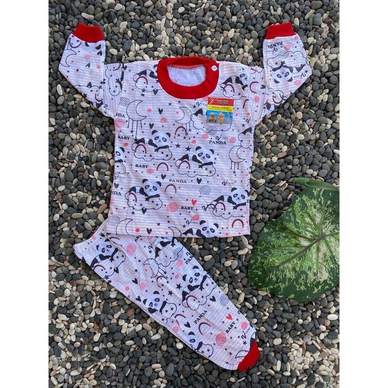 Baju bayi lucumotif panda(PP84) setelan 3-18bulan