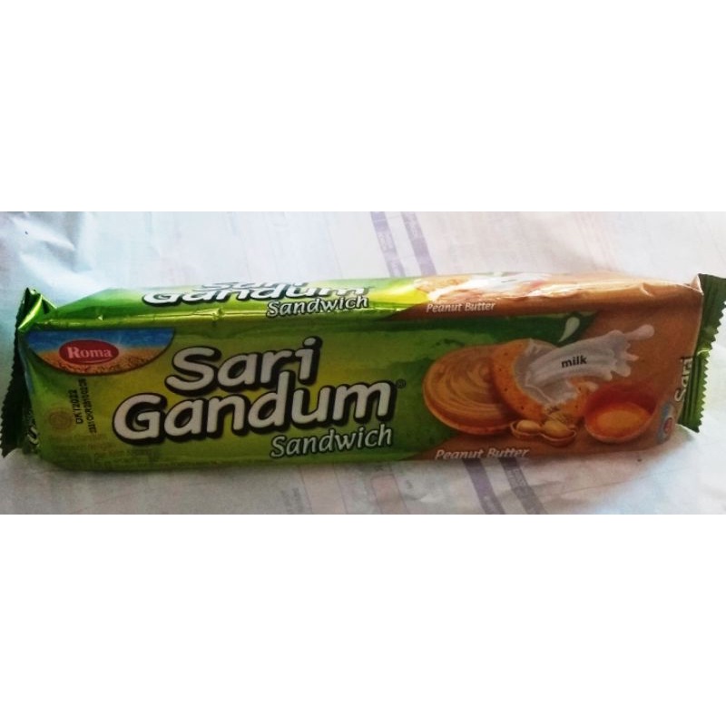 

sari gandum sandwich, peanut butter