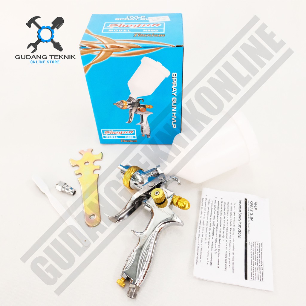 SHOGUN HVLP Spray Gun H88G Titanium Series 1.4mm / Alat semprotan semprot Cat SHOGUN