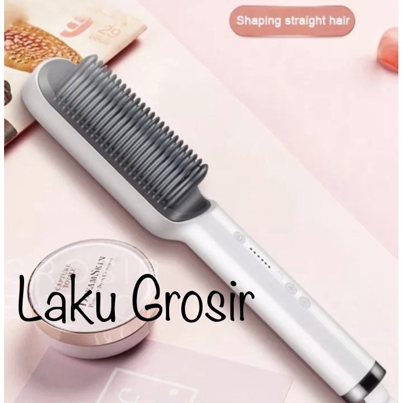 Catok hair straightener HQT 909 sisir pelurus rambut